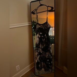Black spaghetti strap dress